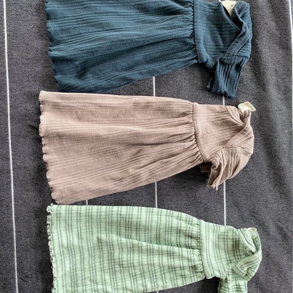 Kate Quinn Set Lap Neck Dresses 3-6 Months